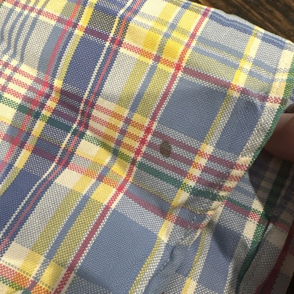 Polo Ralph Lauren Plaid Shirt Mens 4XB Button‎ Up Long Sleeve Pony